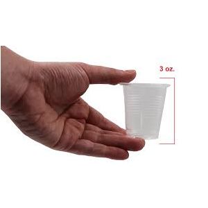 GMAX PLASTIC CUPS Plastic Cup, Clear, 3 oz., 100/dual pk, 25 pk/cs