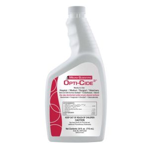 MICRO-SCIENTIFIC OPTI-CIDE3® DISINFECTANT Opti-Cide3 Disinfectant, Pour Bottle with Flip Cap, 24 oz, 12/cs