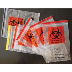 ADI MEDICAL SPECIMEN BAG Specimen Bag, Ziplock, 6" x 9", 1000/cs
