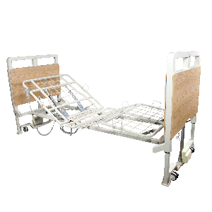 D500 5 Function Ultra-Low Bed - Light Oak w/ Metal Swing Rail & Staff Control