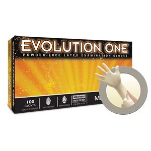 ANSELL MICROFLEX EVOLUTION ONE® POWDER-FREE LATEX EXAM GLOVES Exam Gloves, PF Latex, Textured, X-Small, 100/bx, 10 bx/cs