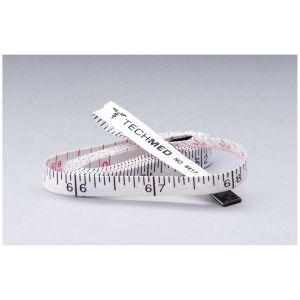 DUKAL TECH-MED TAPE MEASURE Tape Measure, Cloth, 72"L, ¼"W, Linen-Like Fiberglass, English Scale & Metric Scale on Reverse Side, 10/pk