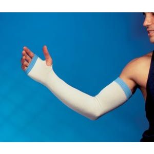 GENTELL GLEN-SLEEVE® ARM PROTECTORS Arm Protector, Large/ X-Large, 18"-20"L x 3½"W, Blue Band, 12 pr/bx