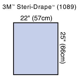 SOLVENTUM STERI-DRAPE™ HALF/LARGE & UTILITY SHEETS Utility Sheet with 3M Biocade Fabric, 22" x 25", 2/pk, 80 pk/cs