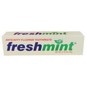 NEW WORLD IMPORTS FRESHMINT® FLUORIDE TOOTHPASTE Anticavity Fluoride Toothpaste, 2.75 oz, Individually Boxed, 144/cs
