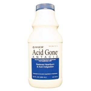 MAJOR ANTACID LIQUID Acid Gone, Liquid, 12 oz, Compare to Gaviscon®, NDC# 00904-7727-14