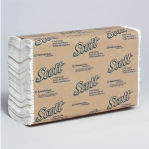 KIMBERLY-CLARK C-FOLD TOWELS Scott C-Fold Towels, 1-Ply, 200/pk, 12 pk/cs
