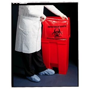 MEDEGEN SURE-SEAL™ INFECTIOUS WASTE BAGS Infectious Waste Bag, 31" x 41", 1.6 mil, 100/cs