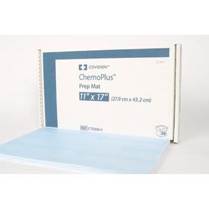 CARDINAL HEALTH CHEMOPLUS™ PREP MATS Prep Mat, Spill Absorbent, 11" x 17", 250/cs