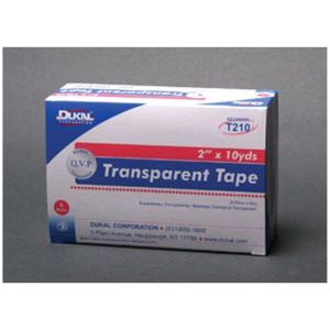 DUKAL SURGICAL TAPE - TRANSPARENT Transparent Tape, 1" x 1½ yds, Non-Sterile, 100/bx, 5 bx/cs