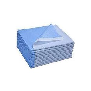 AVALON PAPERS STRETCHER & BED SHEETS TISSUE/POLY/TISSUE Stretcher Sheet, 40" x 72", Blue, 50/cs