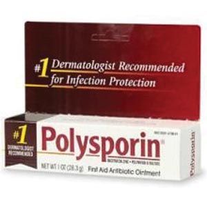 J&J POLYSPORIN Polysporin Ointment, 1 oz Tube, UPC#079887, 6/pk
