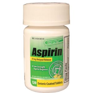 NEW WORLD IMPORTS CAREALL® ASPIRIN Aspirin, Adult, Low Dose 81mg, Enteric Coated Tablets, 120/btl, 24 btl/cs, Compare to the Active Ingredient in Bayer® Low Dose