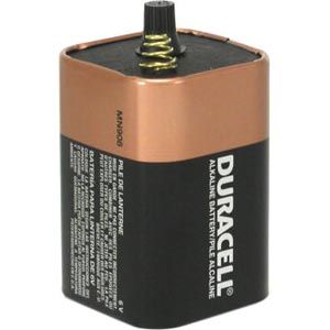 DURACELL® ALKALINE BATTERY Battery, Alkaline, 6V, Spring Top, 6/cs