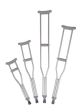 PRO ADVANTAGE® CRUTCHES Crutch, Youth, Aluminum, Patient Height 4ft 6