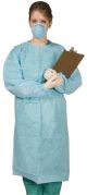 MYDENT DISPOSABLE TIE-BACK PROTECTIVE GOWN Disposable Tie-Back Gown, Blue, Medium, 10/bg **Temporarily Unavailable for Sale**