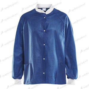 MOLNLYCKE BARRIER® WEARING APPAREL - WARM UP JACKETS Warm-Up Jacket, Small, Blue, 48/cs