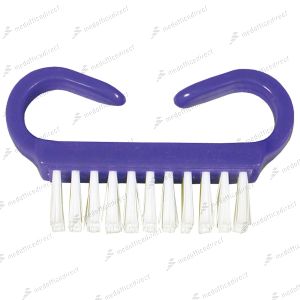 DUKAL DAWNMIST NAIL CARE Nail Brush, Purple Handle, White Nylon Bristles, 50/bx